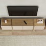 Nordure Lowen Soporte para TV Mink y Sapphire Oak